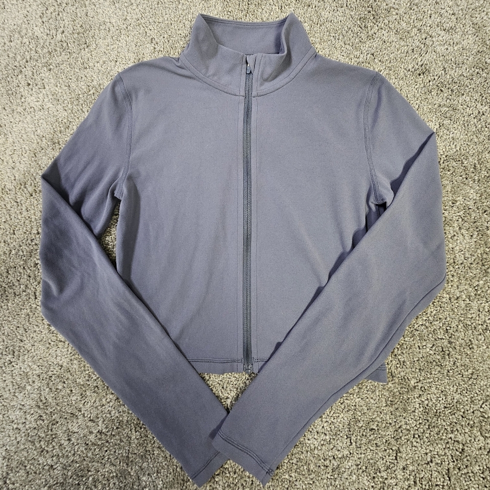 Aritzia Tna Butter Limit Zip Longsleeve Vintage Navy Size S